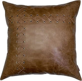 Genuine Leather Square Pillow Cover 33 SkinOutfit